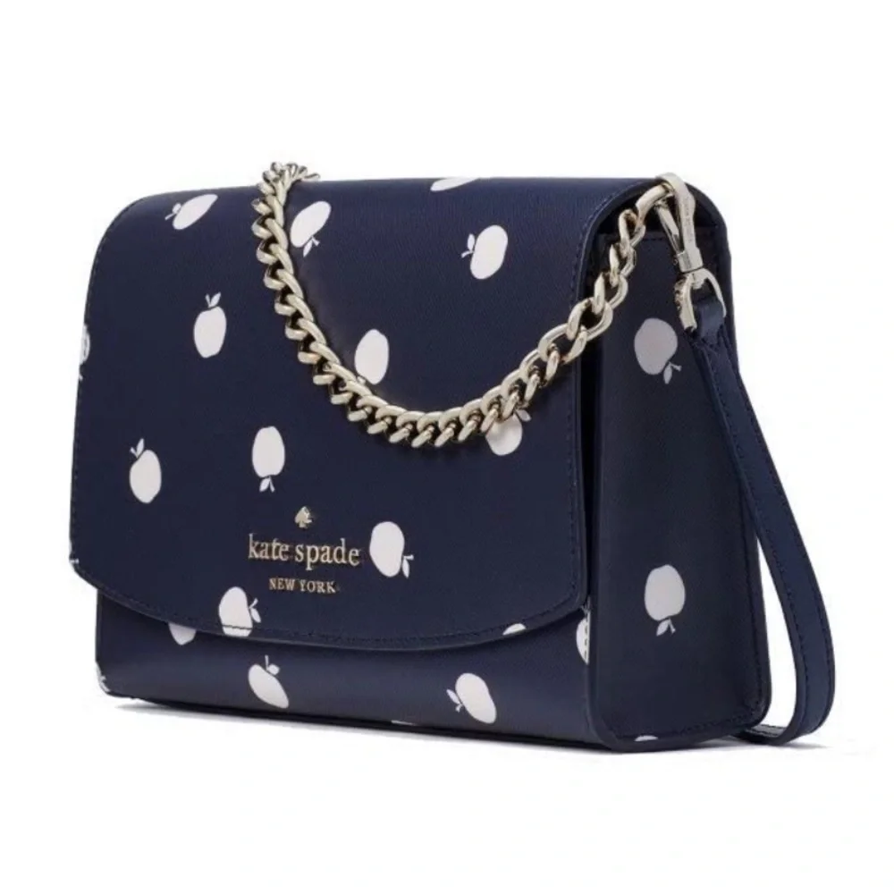 NWT Kate Spade Carson Orchard Toss Saffiano Crossbody Shoulder Bag Blue …